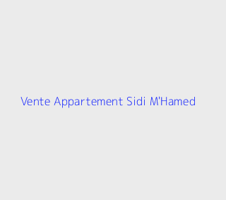 Vente Appartement  Alger